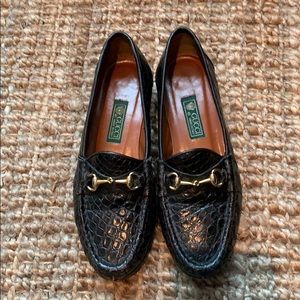 Gucci Embossed Horsebit Loafers